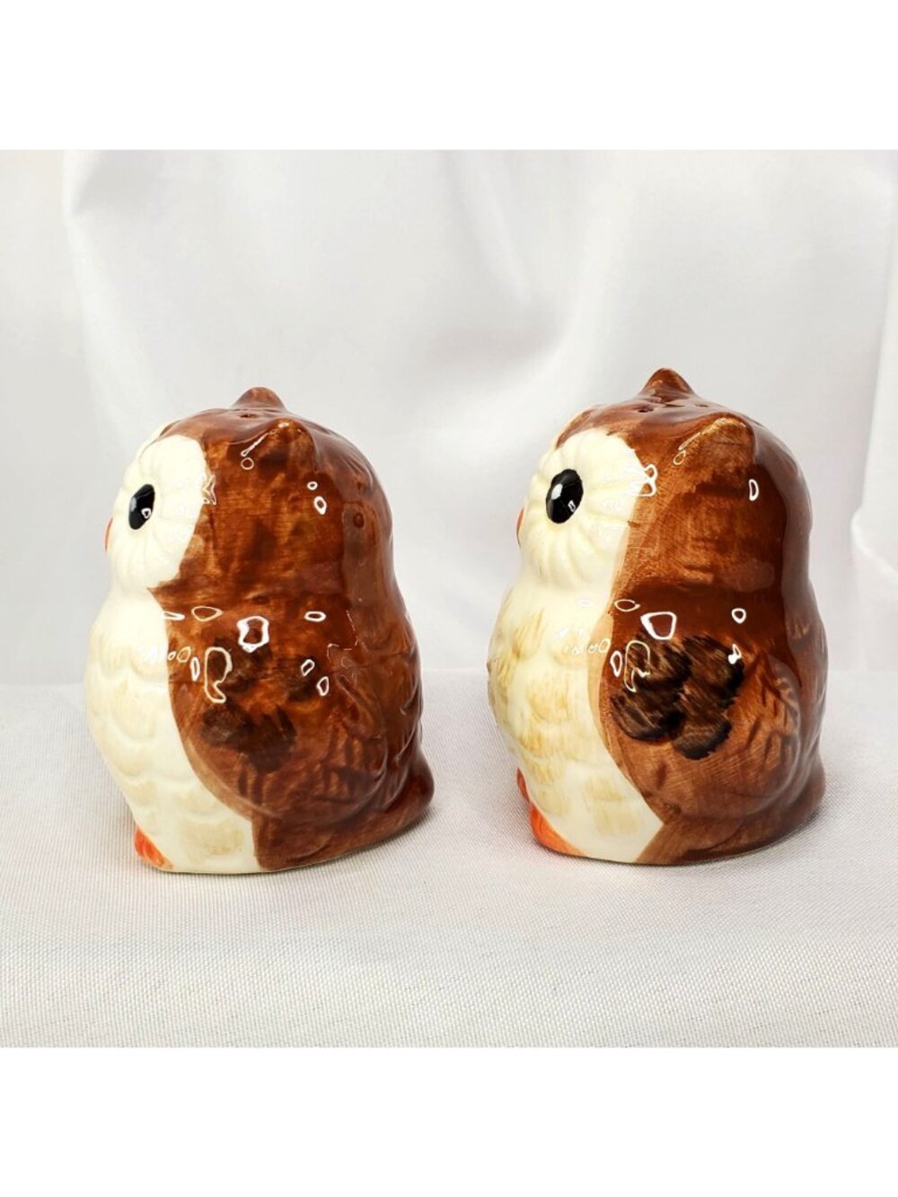 Vintage Owl Salt and Pepper Shakers By Better Homes and Garden Stoppers Intact - Picture 9 of 10